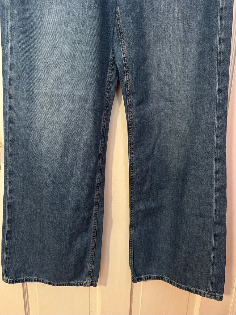 AERO NWT High Rise Wide Leg Jeans - Blue Dark Wash Vintage Inspired Size 12